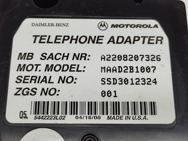 Блок телефона MERCEDES-BENZ S-класс W220 (1998 - 2005) — Разборка Мерседес