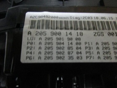 Щиток приборов MERCEDES-BENZ C-класс W205/S205/C205/A205 (2014 - 2018) — Разборка Мерседес