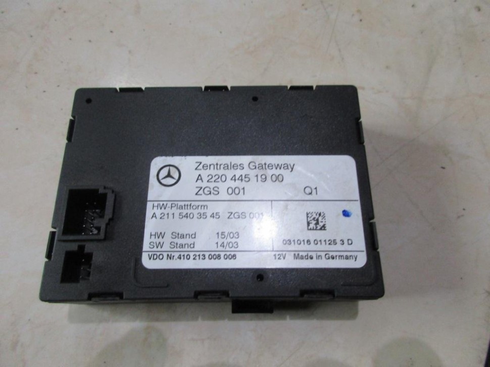 Блок ZGW CGW MERCEDES-BENZ S-класс W220 рестайлинг (2002 - 2005) фото 1 — Разборка Мерседес