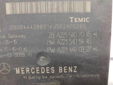 Блок ZGW CGW MERCEDES-BENZ S-класс W221 (2005 - 2009) — Разборка Мерседес