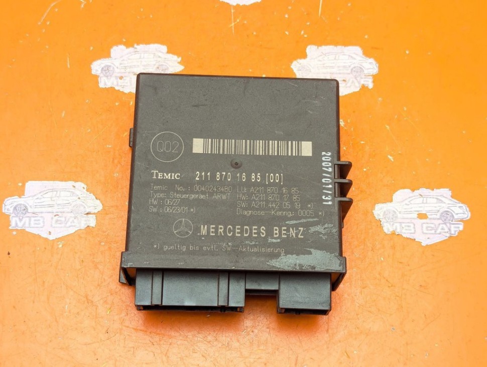 Блок крышки багажника MERCEDES-BENZ E-класс W211/S211 (2002 - 2006) фото 1 &mdash; Разборка Мерседес