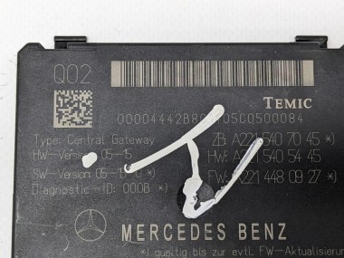 Блок ZGW CGW MERCEDES-BENZ S-класс W221 (2005 - 2009) — Разборка Мерседес