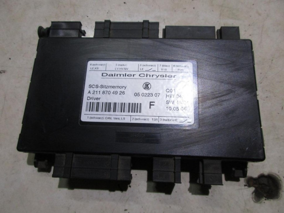 Блок сидений MERCEDES-BENZ E-класс W211/S211 рестайлинг (2006 - 2009) фото 1 — Разборка Мерседес