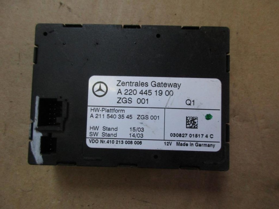 Блок ZGW CGW MERCEDES-BENZ S-класс W220 рестайлинг (2002 - 2005) фото 1 — Разборка Мерседес