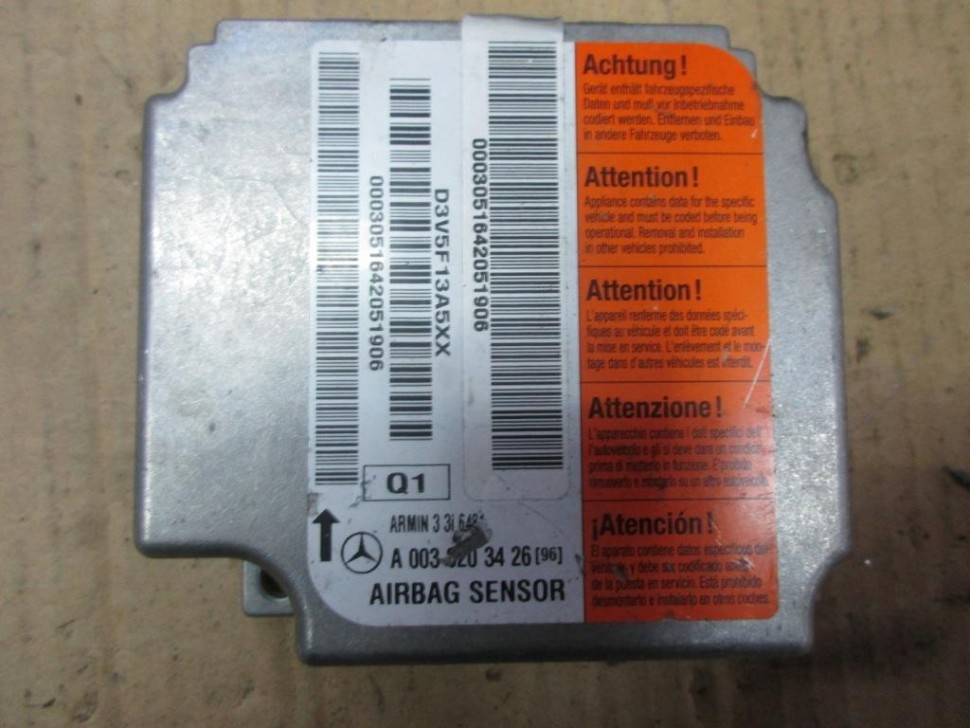 Блок AIRBAG MERCEDES-BENZ E-класс W210/S210 рестайлинг (1999 - 2003) фото 1 — Разборка Мерседес