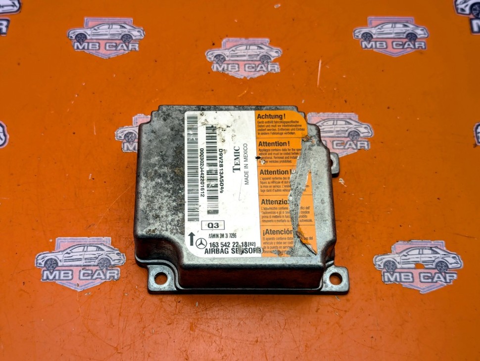 Блок AIRBAG MERCEDES-BENZ M-класс W163 рестайлинг (2001 - 2005) фото 1 — Разборка Мерседес