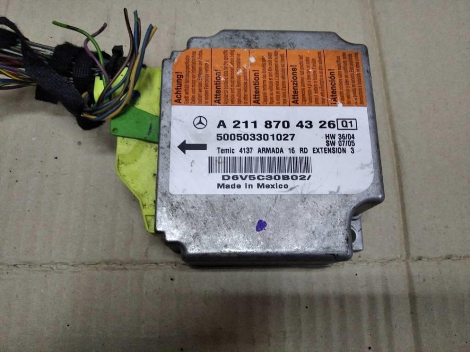 Блок AIRBAG MERCEDES-BENZ E-класс W211/S211 (2002 - 2006) фото 1 — Разборка Мерседес