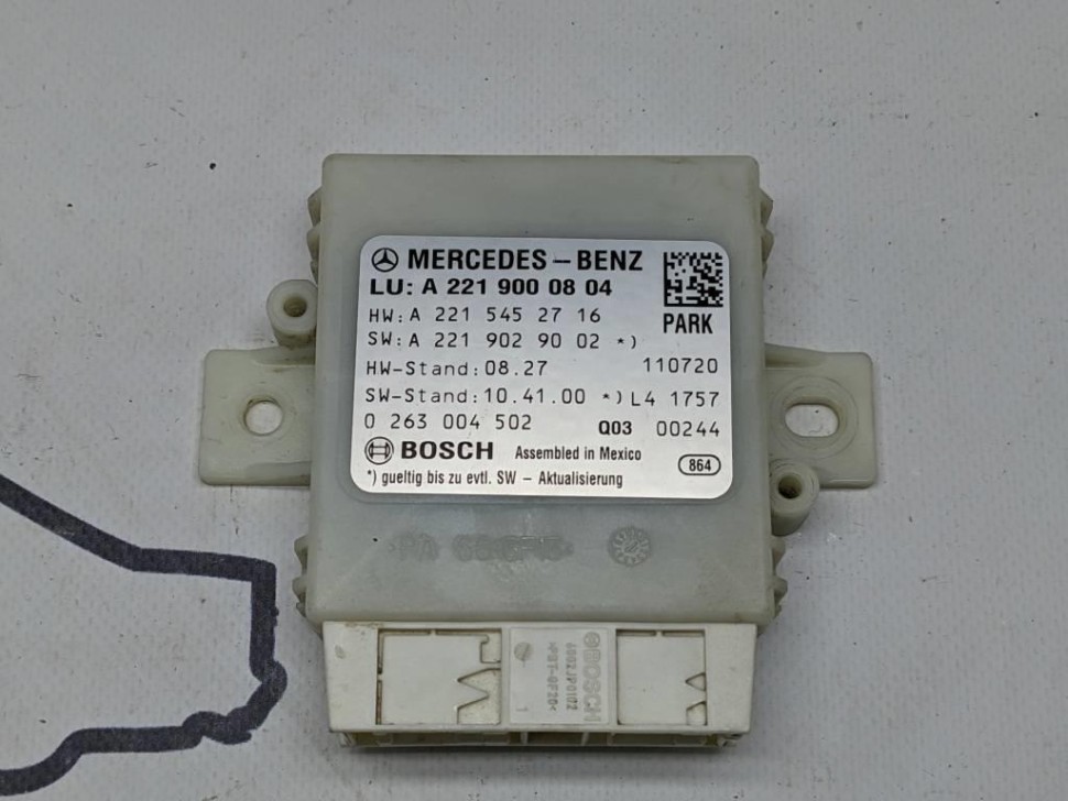 Блок парктроников MERCEDES-BENZ S-класс W221 рестайлинг (2009 - 2013) фото 1 — Разборка Мерседес