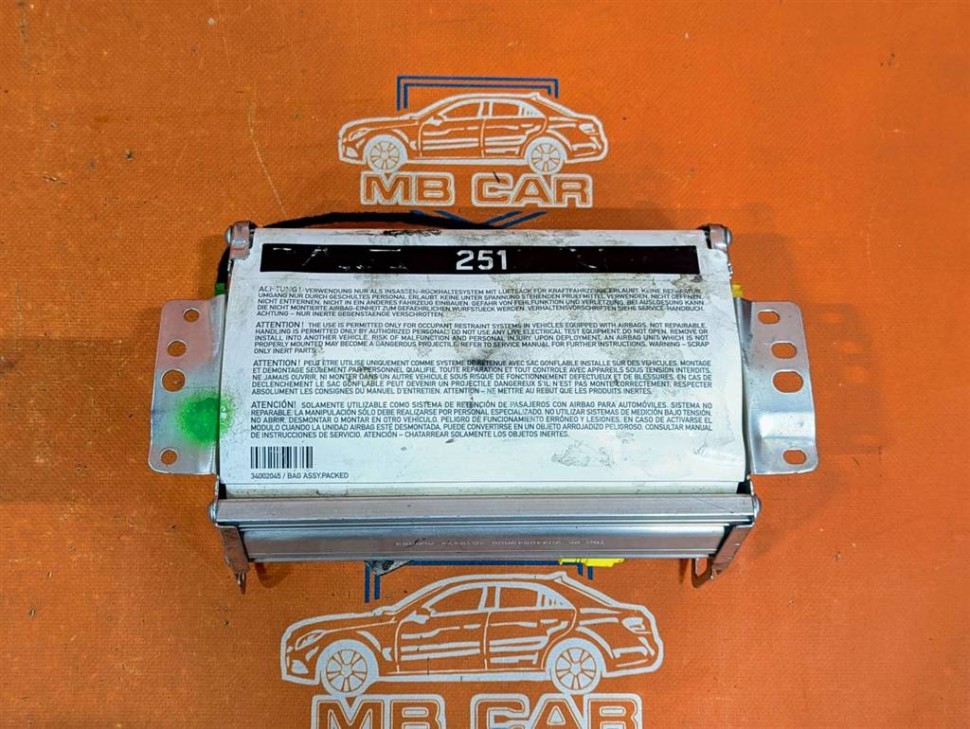 Подушка безопасности пасажирская MERCEDES-BENZ M-класс W164 рестайлинг (2008 - 2011) фото 1 — Разборка Мерседес
