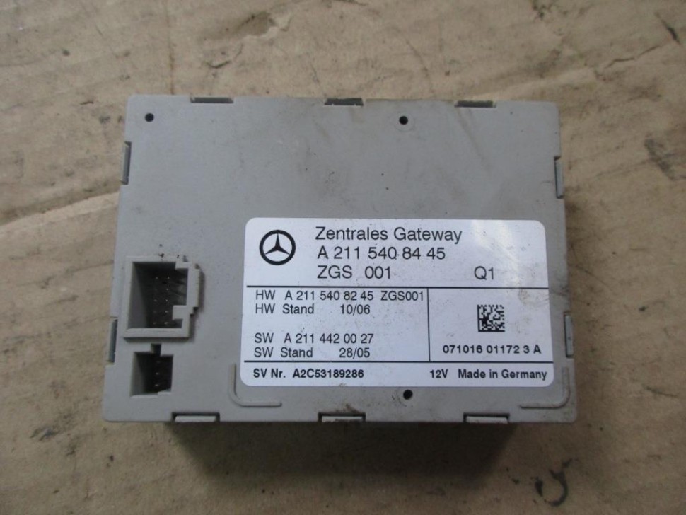 Блок ZGW CGW MERCEDES-BENZ E-класс W211/S211 рестайлинг (2006 - 2009) фото 1 — Разборка Мерседес