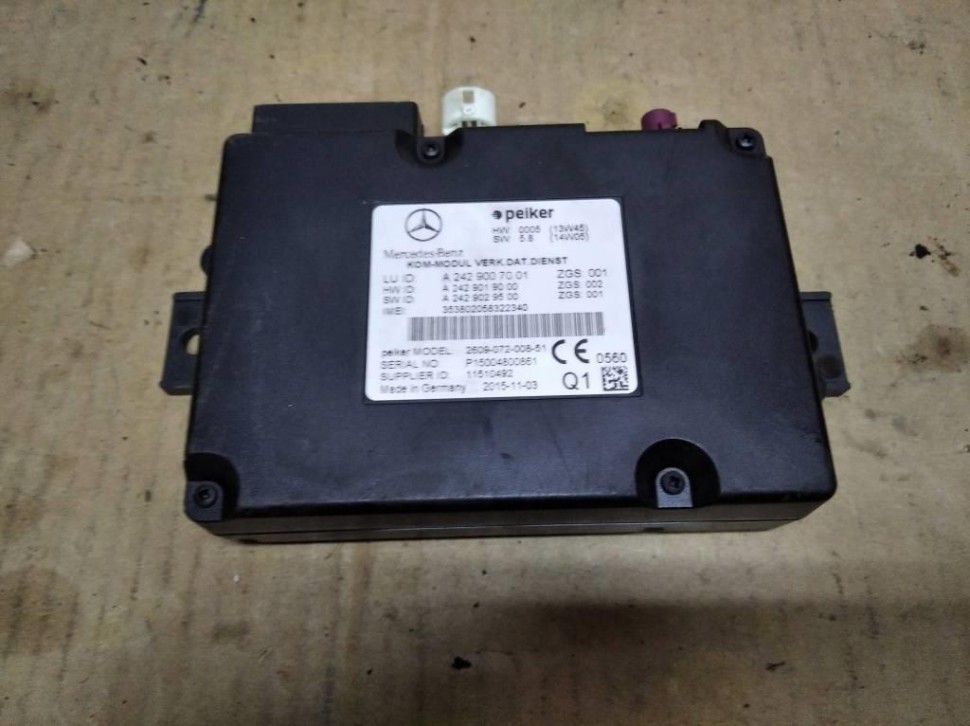 Блок телематики MERCEDES-BENZ CLA-класс C117/X117 (2013 - 2016) фото 1 — Разборка Мерседес