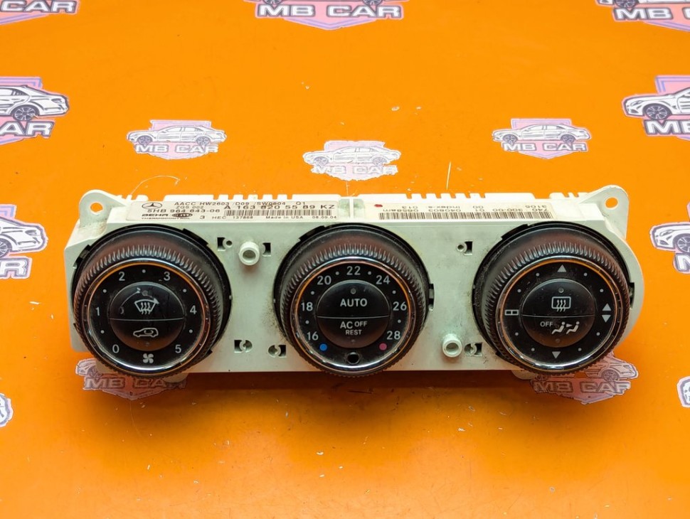 Панель управления климатом MERCEDES-BENZ M-класс W163 рестайлинг (2001 - 2005) фото 1 &mdash; Разборка Мерседес