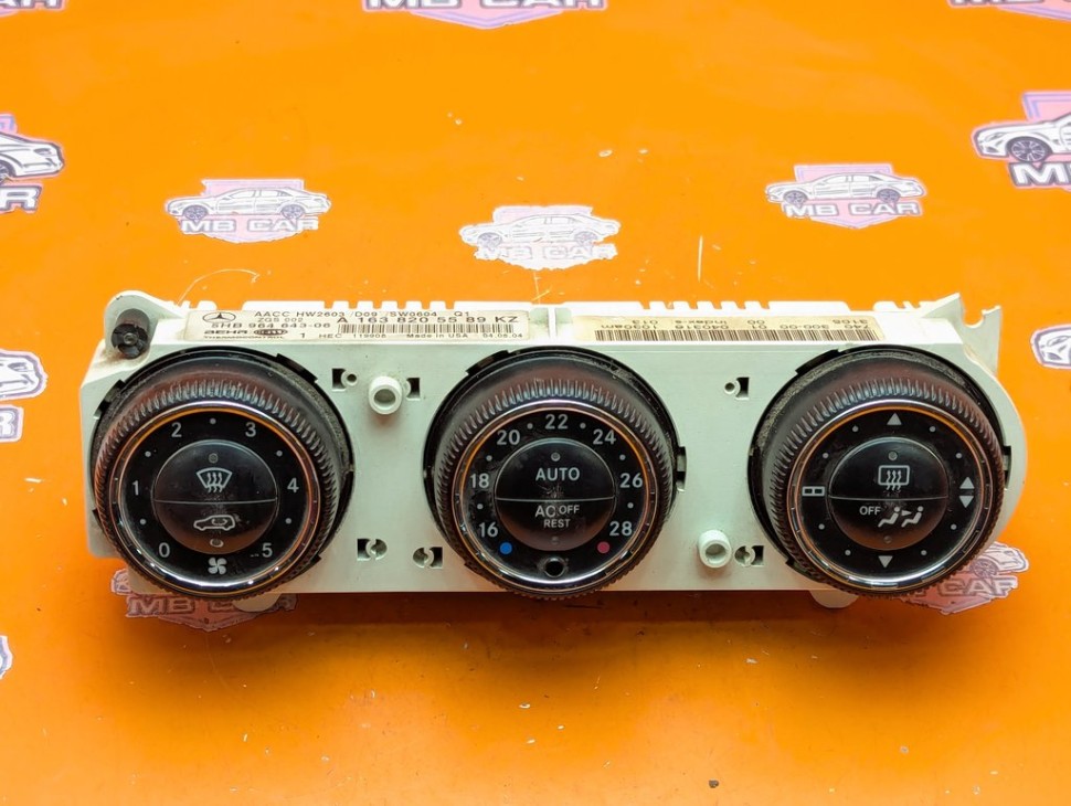 Панель управления климатом MERCEDES-BENZ M-класс W163 рестайлинг (2001 - 2005) фото 1 &mdash; Разборка Мерседес