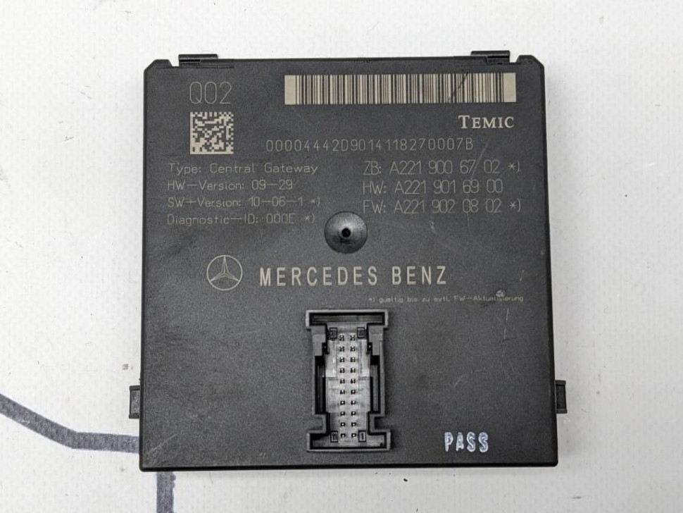 Блок ZGW CGW MERCEDES-BENZ S-класс W221 рестайлинг (2009 - 2013) фото 1 — Разборка Мерседес