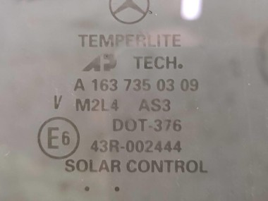 Стекло заднее левое MERCEDES-BENZ M-класс W163 рестайлинг (2001 - 2005) — Разборка Мерседес