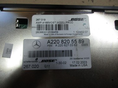 Усилитель звука MERCEDES-BENZ S-класс W220 рестайлинг (2002 - 2005) — Разборка Мерседес
