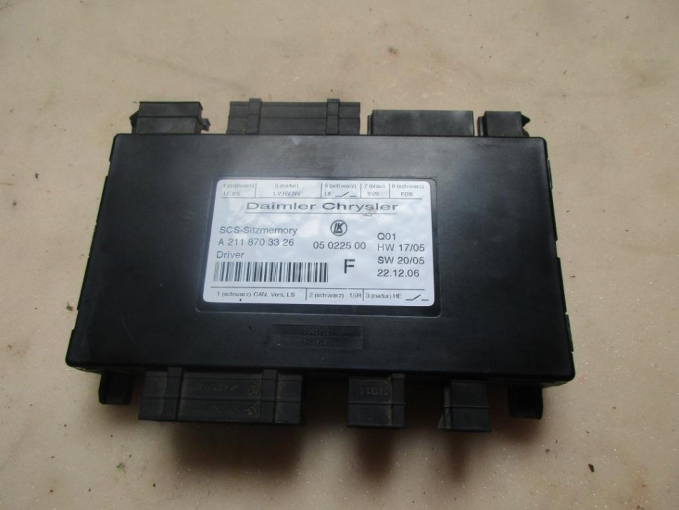 Блок сидений MERCEDES-BENZ C-класс W203/S203/CL203 рестайлинг (2004 - 2008) фото 1 — Разборка Мерседес