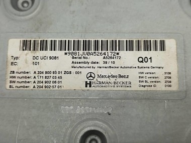 Блок мультимедиа MERCEDES-BENZ E-класс W212/S212/C207/A207 (2009 - 2013) — Разборка Мерседес