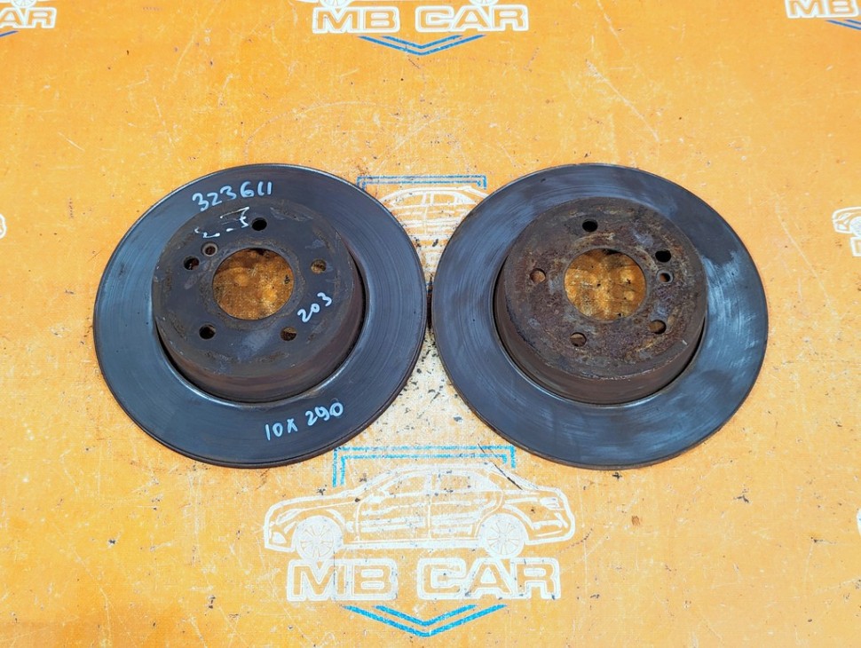 Диски тормозные зад MERCEDES-BENZ C-класс W203/S203/CL203 рестайлинг (2004 - 2008) фото 1 — Разборка Мерседес