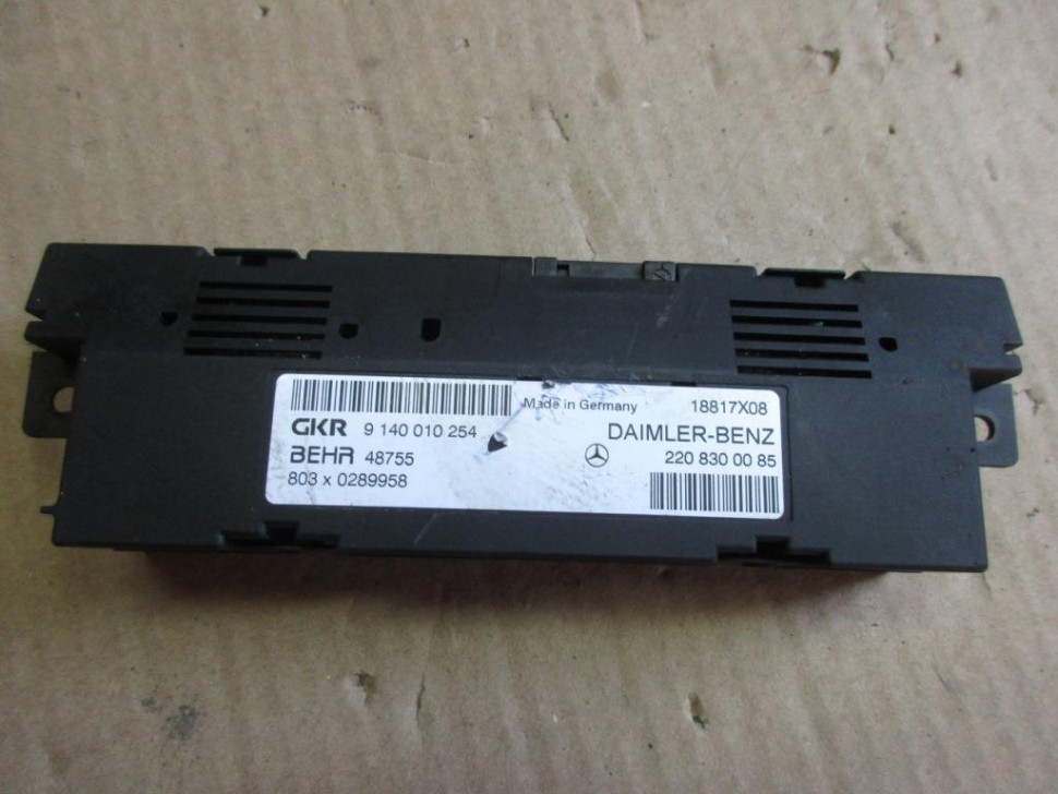 Блок климата MERCEDES-BENZ S-класс W220 (1998 - 2005) фото 1 — Разборка Мерседес