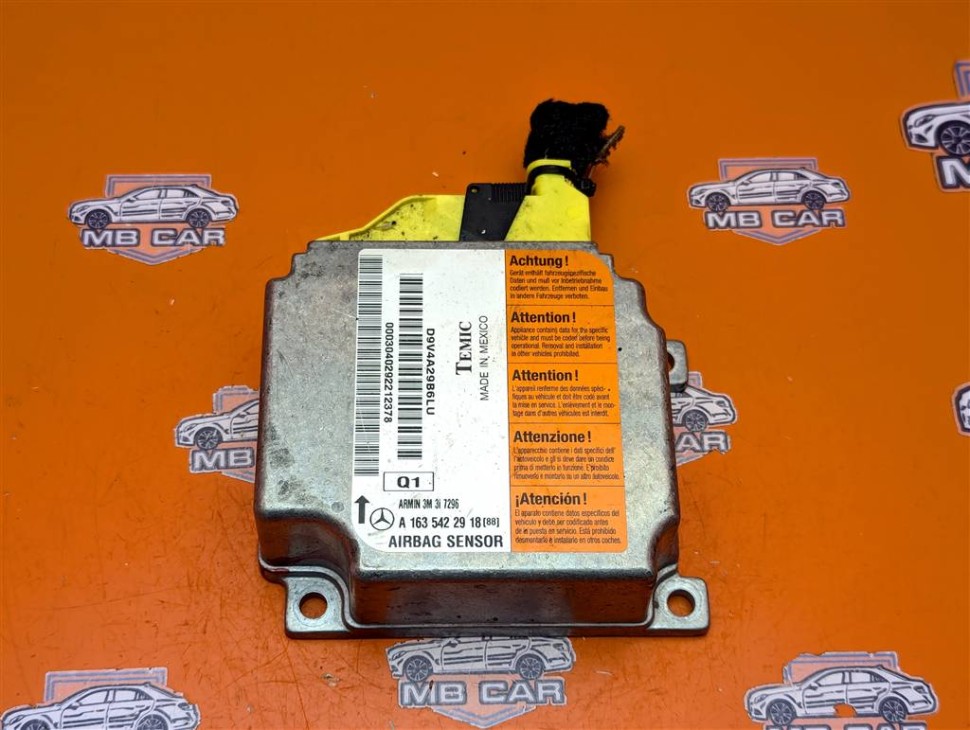 Блок AIRBAG MERCEDES-BENZ M-класс W163 рестайлинг (2001 - 2005) фото 1 — Разборка Мерседес