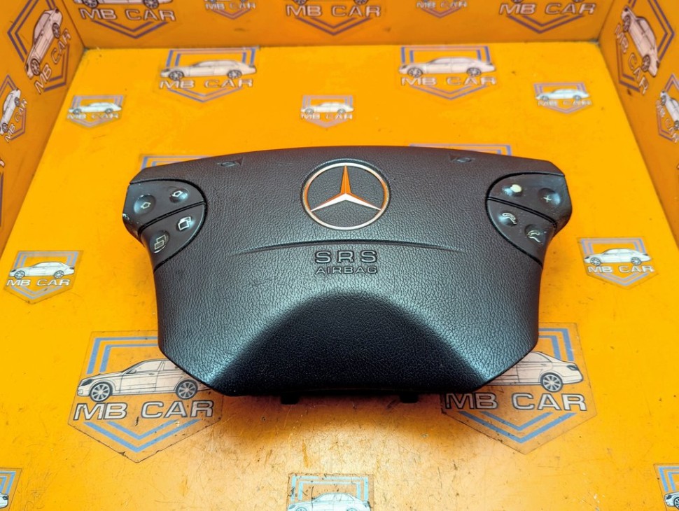Подушка безопасности в руль MERCEDES-BENZ E-класс W210/S210 рестайлинг (1999 - 2003) E 200 2.0 MT (163 л.с.) фото 1 &mdash; Разборка Мерседес