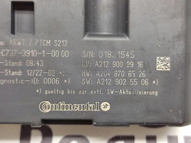 Блок крышки  багажника MERCEDES-BENZ E-класс W212/S212/C207/A207 рестайлинг (2013 - 2016) — Разборка Мерседес