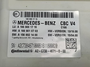 Блок SAM передний MERCEDES-BENZ GLE-класс W166 (2015 - 2018) — Разборка Мерседес