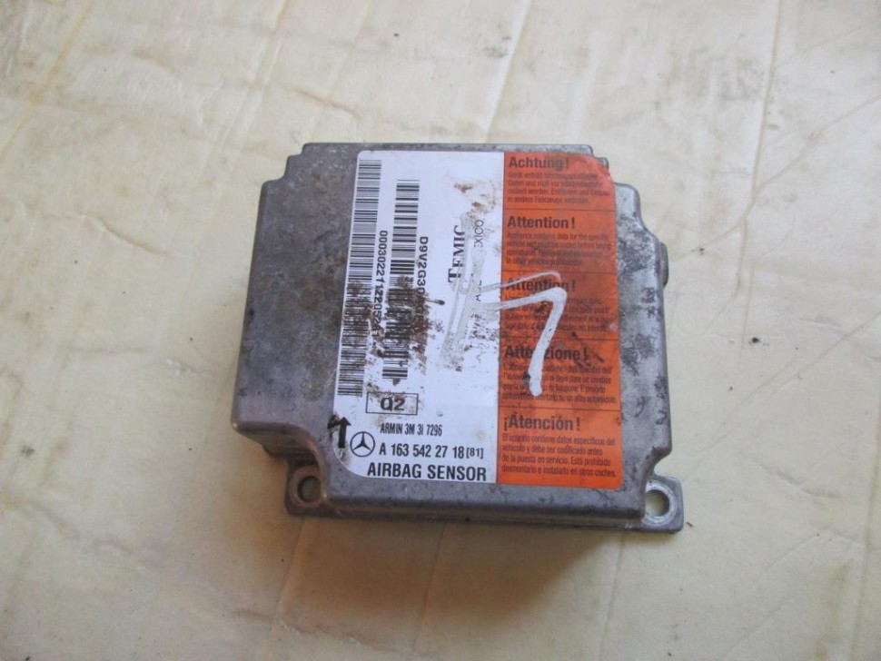 Блок AIRBAG MERCEDES-BENZ M-класс W163 рестайлинг (2001 - 2005) фото 1 — Разборка Мерседес