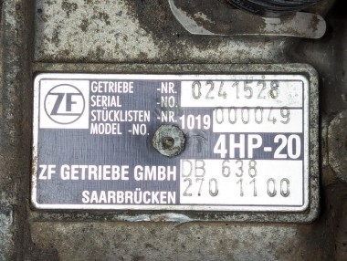 АКПП 4HP20 MERCEDES-BENZ V-класс W638/W639 (1996 - 2003) V 220 2.1 D AT (122 л.с.) &mdash; Разборка Мерседес