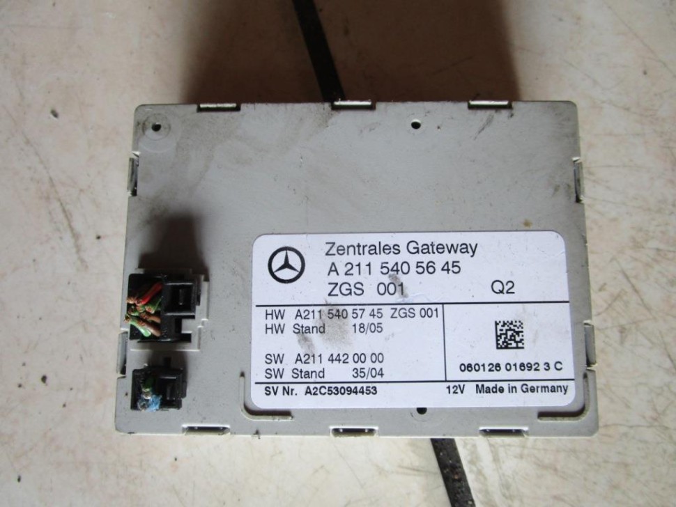 Блок ZGW CGW MERCEDES-BENZ E-класс W211/S211 (2002 - 2006) фото 1 — Разборка Мерседес