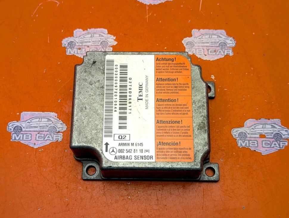 Блок AIRBAG MERCEDES-BENZ M-класс W163 (1997 - 2001) фото 1 &mdash; Разборка Мерседес