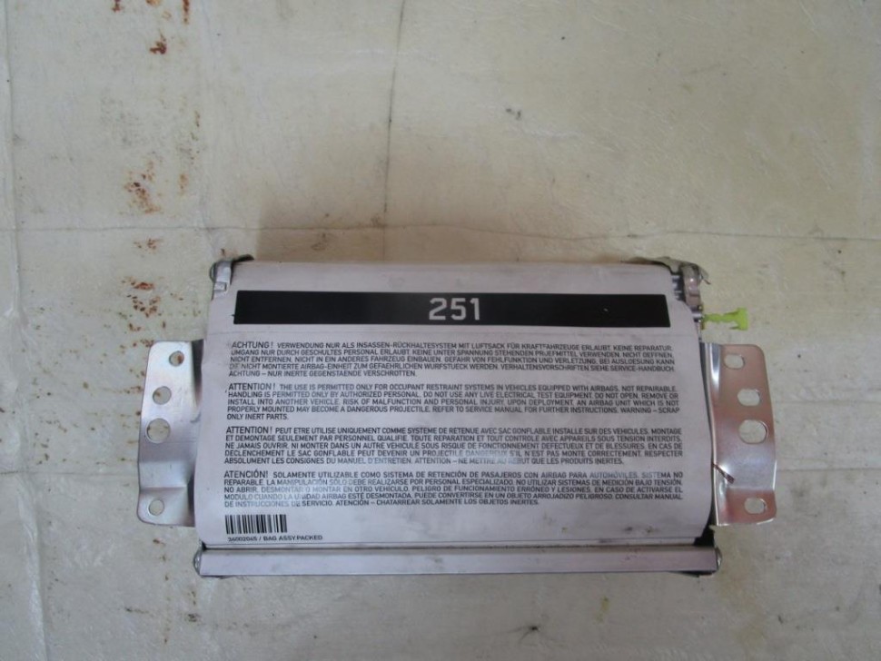 Подушка безопасности пасажирская MERCEDES-BENZ M-класс W164 рестайлинг (2008 - 2011) фото 1 — Разборка Мерседес