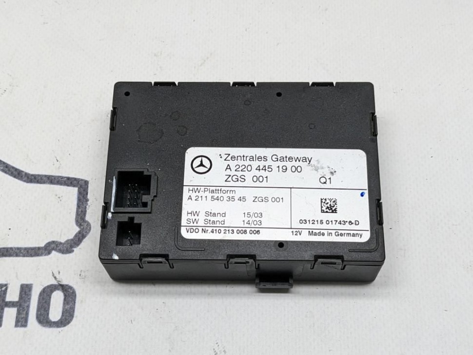 Блок ZGW CGW MERCEDES-BENZ S-класс W220 рестайлинг (2002 - 2005) фото 1 &mdash; Разборка Мерседес