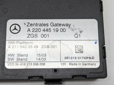 Блок ZGW CGW MERCEDES-BENZ S-класс W220 рестайлинг (2002 - 2005) — Разборка Мерседес