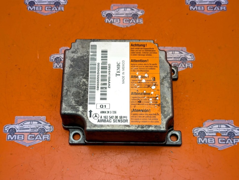 Блок AIRBAG MERCEDES-BENZ M-класс W163 рестайлинг (2001 - 2005) фото 1 — Разборка Мерседес