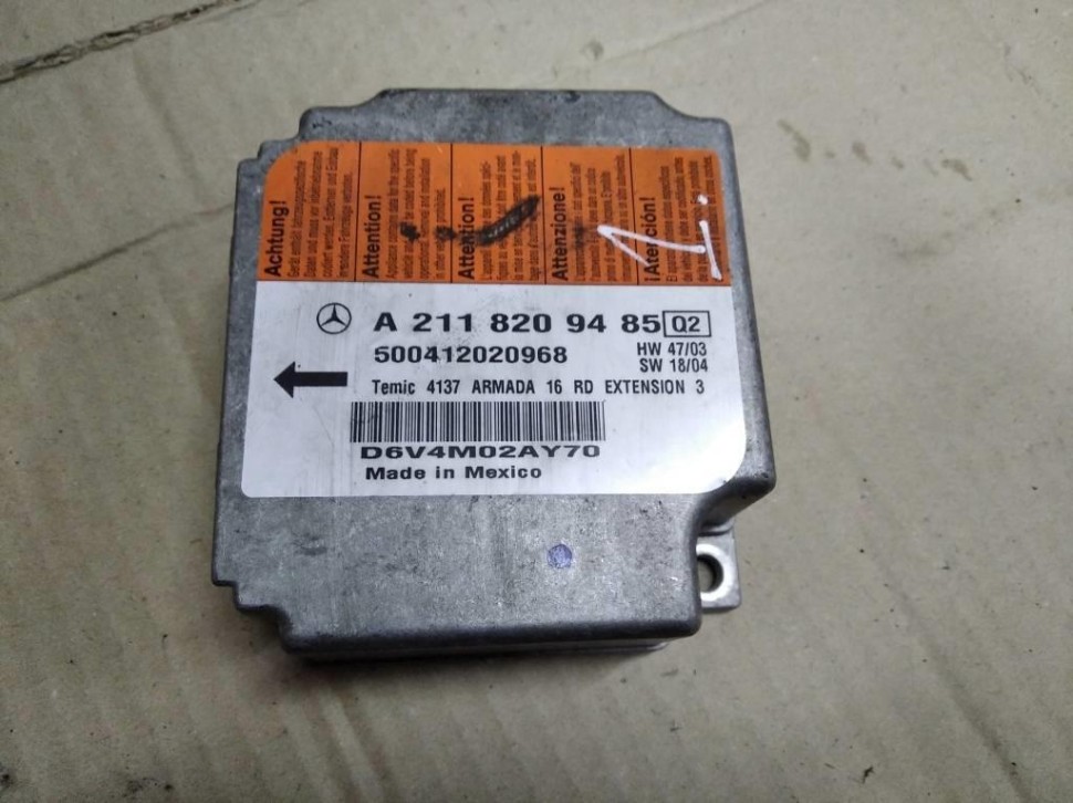 Блок AIRBAG MERCEDES-BENZ E-класс W211/S211 (2002 - 2006) фото 1 — Разборка Мерседес