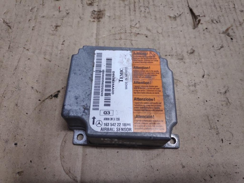 Блок AIRBAG MERCEDES-BENZ M-класс W163 рестайлинг (2001 - 2005) фото 1 — Разборка Мерседес