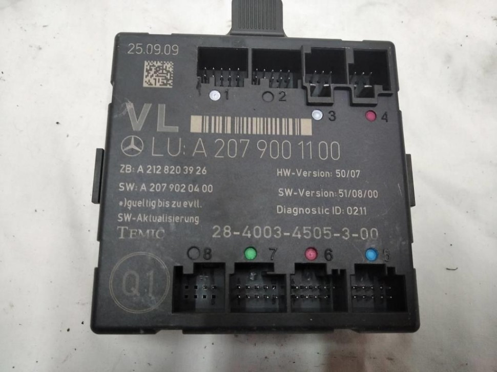 Блок двери MERCEDES-BENZ E-класс W212/S212/C207/A207 (2009 - 2013) фото 1 — Разборка Мерседес